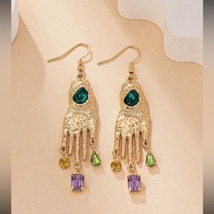 1pair European And American Fashionable Vintage Baroque Style Small Hand…